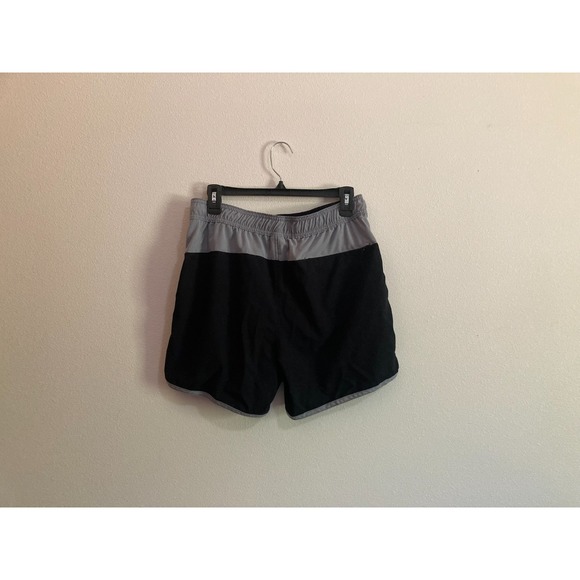 Speedo Swim Trunks Shorts Men Size M Medium Black Gray with Pockets - Picture 4 of 9